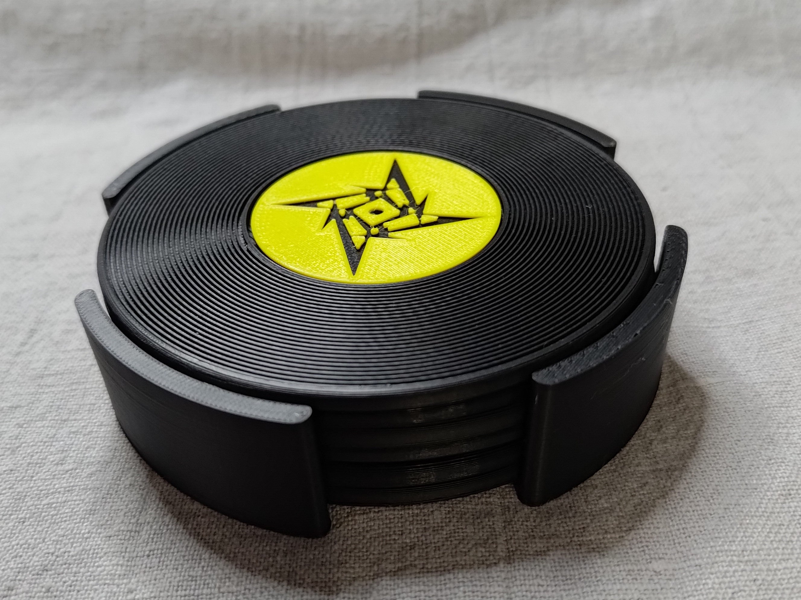 Record Coaster inspired by Metallica - Fillywinkel